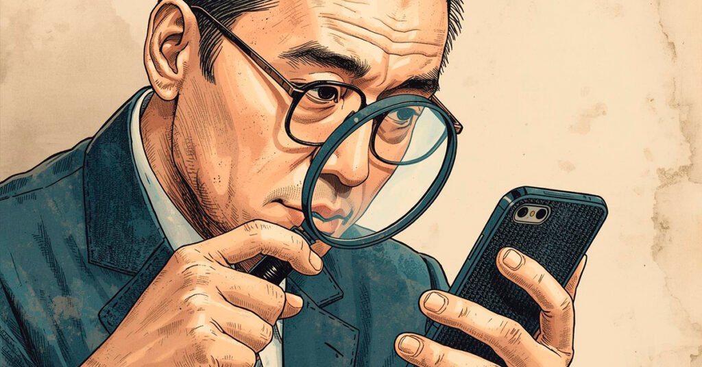Busca_Virtude-Pessoa-segurando-uma-lupa-investigando-informacoes-no-celular-1024x536 Por Que Você Deveria Parar de Repassar Tudo Que Recebe nas Redes Sociais?