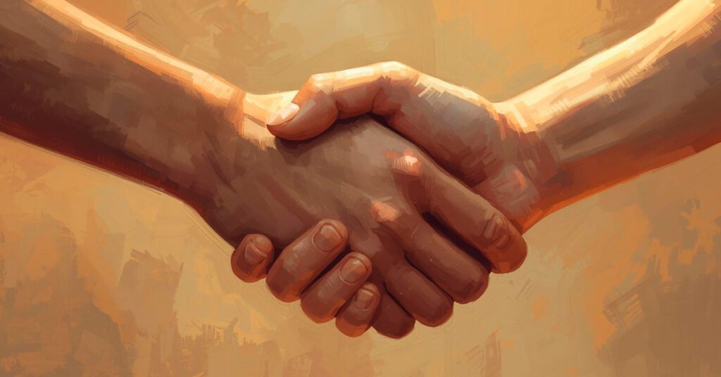 Busca_virtude-Duas-maos-se-entrelacando-em-um-aperto-firme-e-caloroso-1024x536 Como Cultivar Boas Amizades: Confiança e Lealdade em Tempos de Relações Superficiais