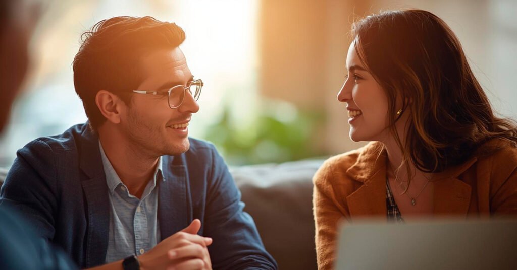 Duas-pessoas-conversando-frente-a-frente-em-postura-aberta-e-sincera2-1024x536 Como Cultivar Boas Amizades: Confiança e Lealdade em Tempos de Relações Superficiais