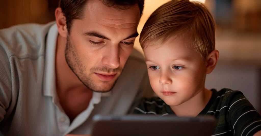 busca-virtude-Adulto-e-crianca-juntos-olhando-tablet-em-momento-de-aprendizado-1024x536 Por Que Você Deveria Parar de Repassar Tudo Que Recebe nas Redes Sociais?