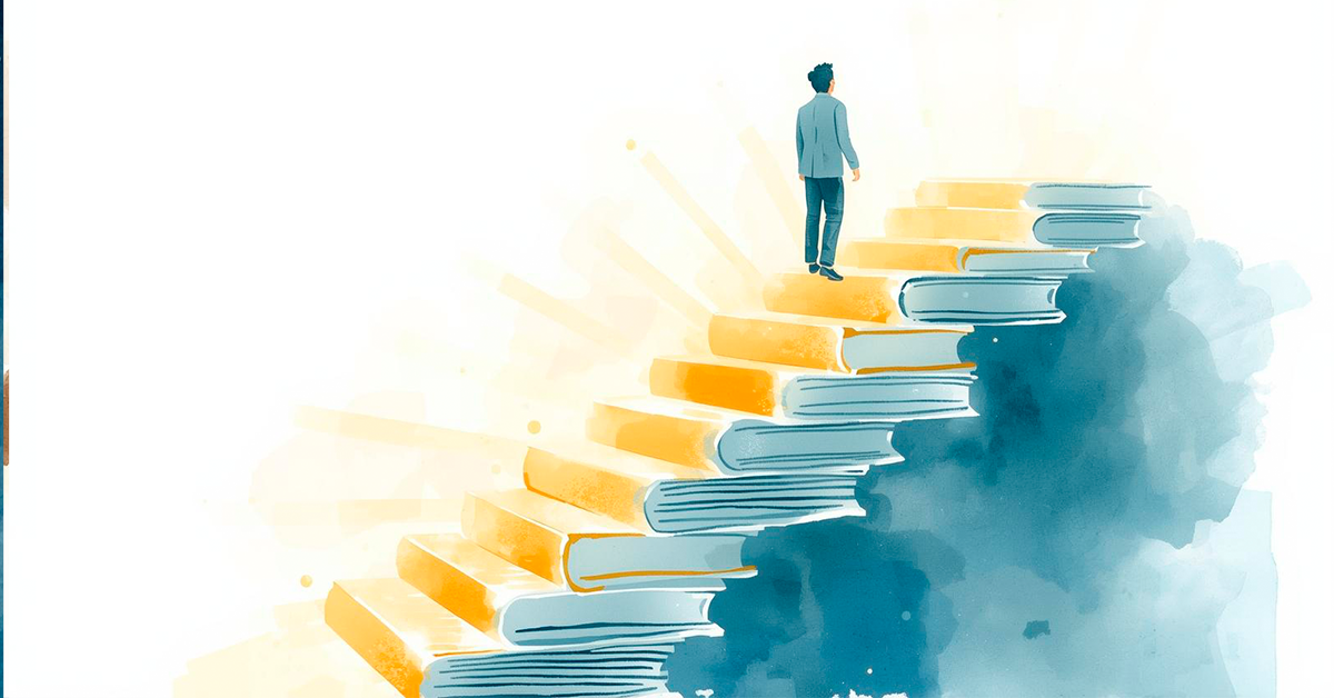 pessoa-subindo-uma-escada-feita-de-livros-e-degraus-dourados-em-direcao-a-luz Início